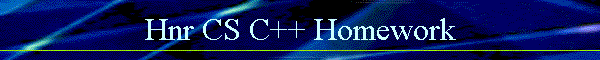 Hnr CS C++ Homework